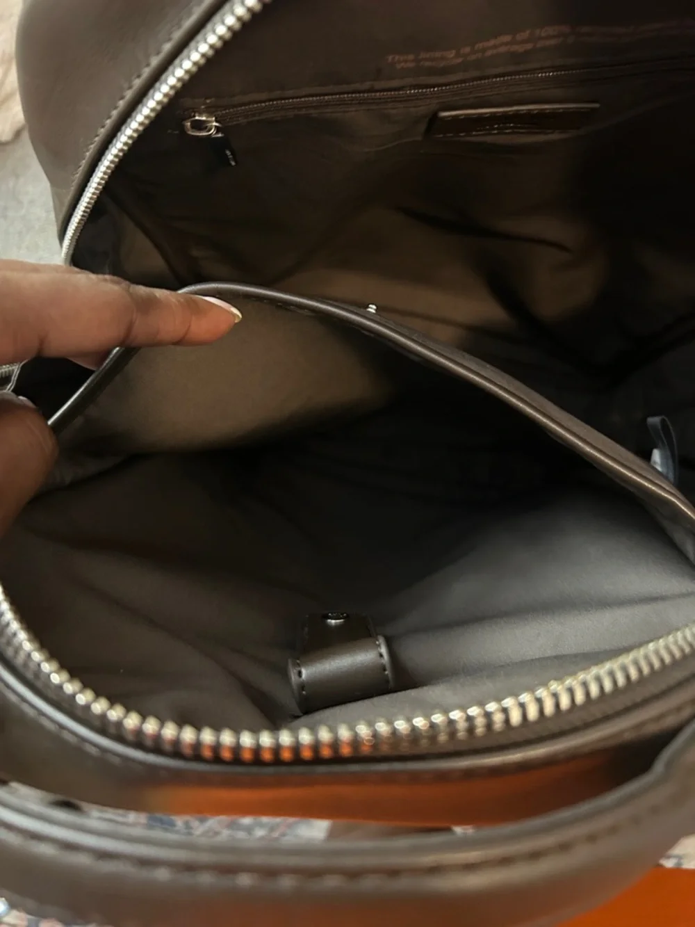 Matt & Nat Black Minimalist Vegan Leather Backpack